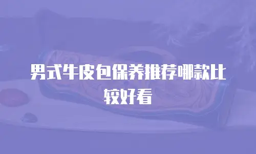 男式牛皮包保养推荐哪款比较好看