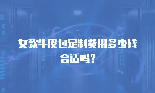 女款牛皮包定制费用多少钱合适吗？