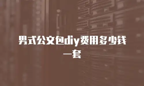 男式公文包diy费用多少钱一套