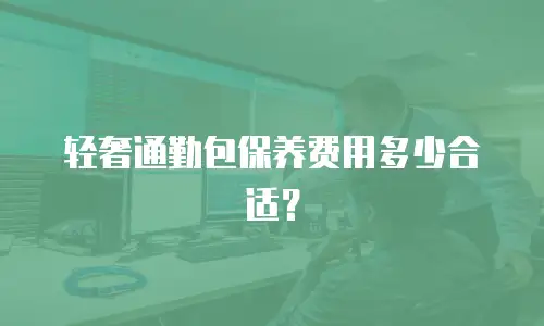 轻奢通勤包保养费用多少合适？