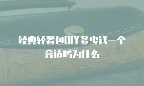 经典轻奢包DIY多少钱一个合适吗为什么