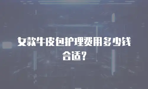 女款牛皮包护理费用多少钱合适？