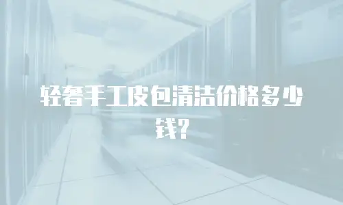 轻奢手工皮包清洁价格多少钱？