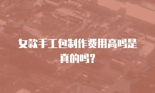 女款手工包制作费用高吗是真的吗？