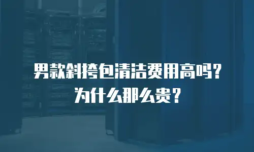 男款斜挎包清洁费用高吗？为什么那么贵？