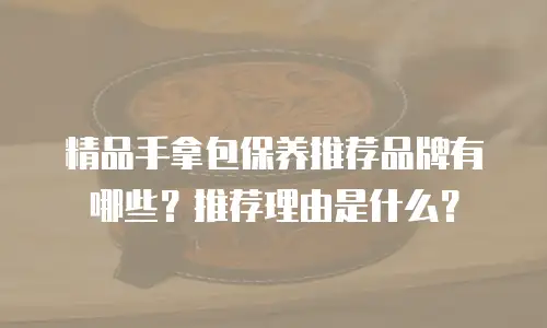 精品手拿包保养推荐品牌有哪些？推荐理由是什么？