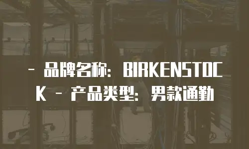 - 品牌名称：BIRKENSTOCK - 产品类型：男款通勤