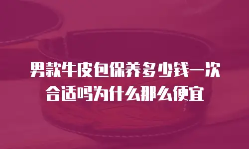 男款牛皮包保养多少钱一次合适吗为什么那么便宜
