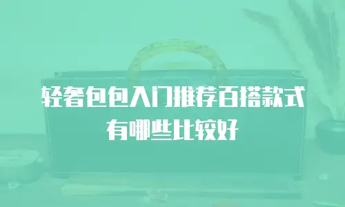 轻奢包包入门推荐百搭款式有哪些比较好