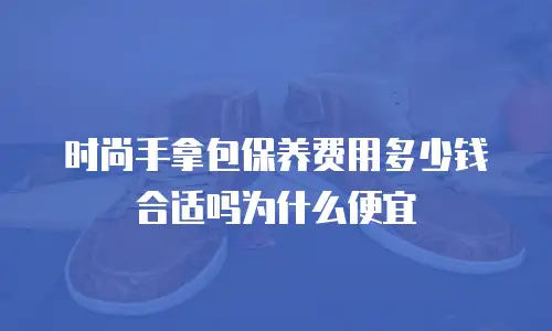 时尚手拿包保养费用多少钱合适吗为什么便宜