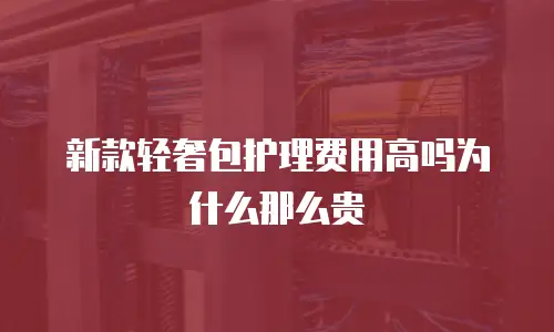 新款轻奢包护理费用高吗为什么那么贵