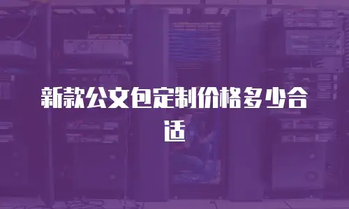 新款公文包定制价格多少合适
