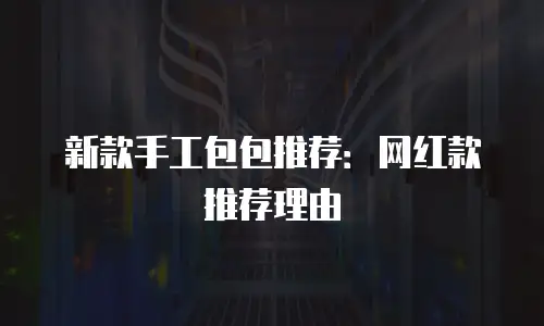 新款手工包包推荐：网红款推荐理由