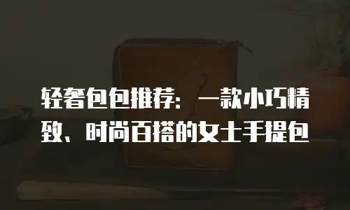 轻奢包包推荐：一款小巧精致、时尚百搭的女士手提包
