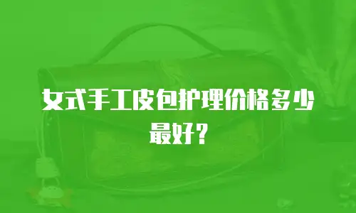 女式手工皮包护理价格多少最好？