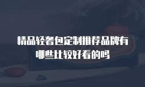 精品轻奢包定制推荐品牌有哪些比较好看的吗