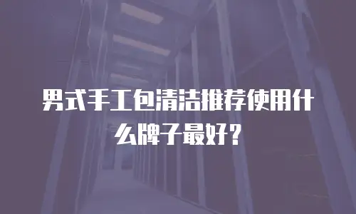 男式手工包清洁推荐使用什么牌子最好？