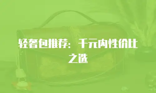 轻奢包推荐：千元内性价比之选