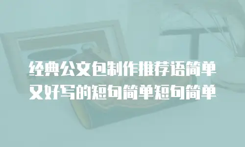 经典公文包制作推荐语简单又好写的短句简单短句简单