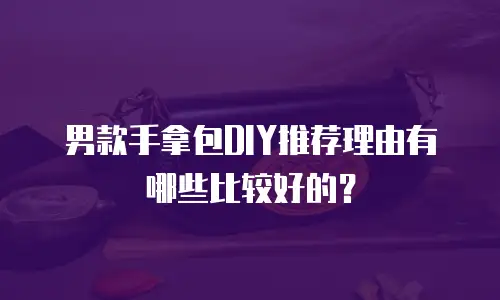 男款手拿包DIY推荐理由有哪些比较好的？