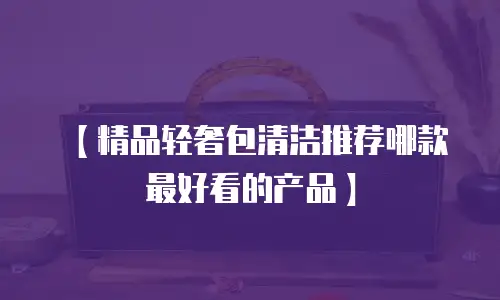 【精品轻奢包清洁推荐哪款最好看的产品】