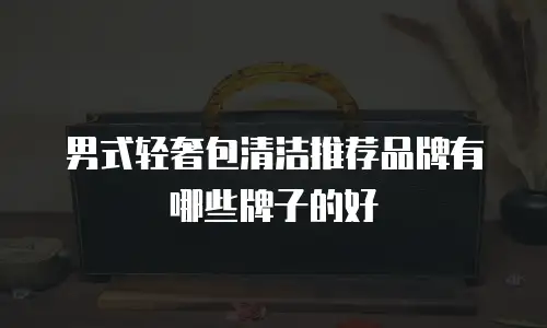 男式轻奢包清洁推荐品牌有哪些牌子的好