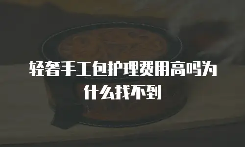 轻奢手工包护理费用高吗为什么找不到