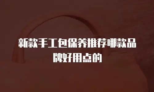 新款手工包保养推荐哪款品牌好用点的
