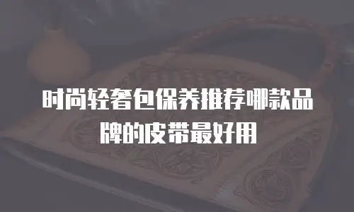 时尚轻奢包保养推荐哪款品牌的皮带最好用