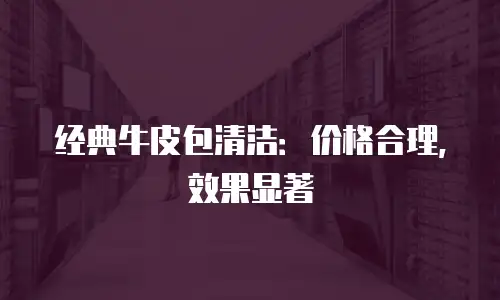 经典牛皮包清洁：价格合理，效果显著
