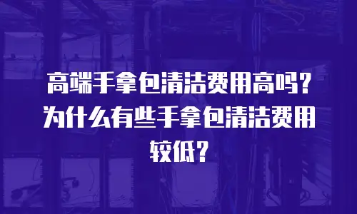 高端手拿包清洁费用高吗？为什么有些手拿包清洁费用较低？
