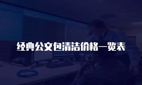 经典公文包清洁价格一览表