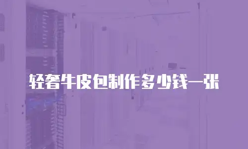 轻奢牛皮包制作多少钱一张