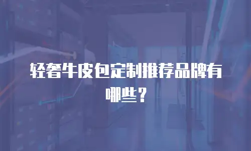 轻奢牛皮包定制推荐品牌有哪些？