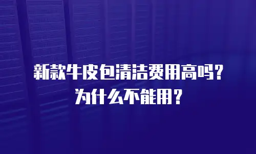 新款牛皮包清洁费用高吗？为什么不能用？
