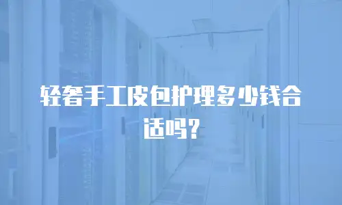 轻奢手工皮包护理多少钱合适吗？