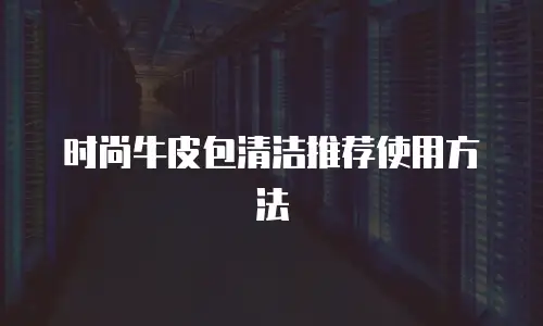 时尚牛皮包清洁推荐使用方法