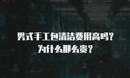男式手工包清洁费用高吗？为什么那么贵？