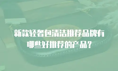 新款轻奢包清洁推荐品牌有哪些好推荐的产品？