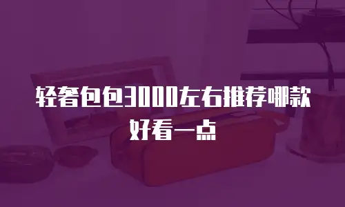 轻奢包包3000左右推荐哪款好看一点