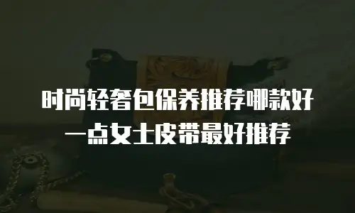 时尚轻奢包保养推荐哪款好一点女士皮带最好推荐