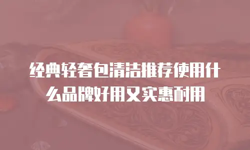 经典轻奢包清洁推荐使用什么品牌好用又实惠耐用
