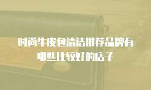 时尚牛皮包清洁推荐品牌有哪些比较好的店子