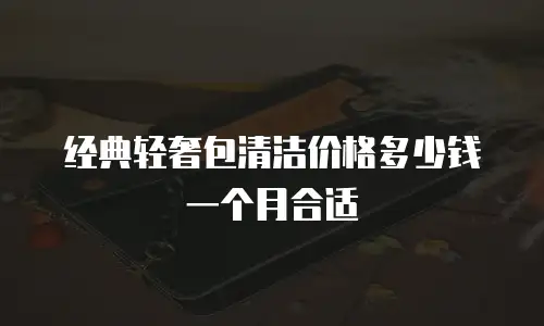 经典轻奢包清洁价格多少钱一个月合适