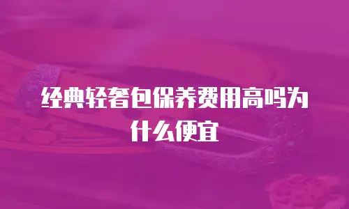 经典轻奢包保养费用高吗为什么便宜