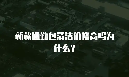新款通勤包清洁价格高吗为什么？