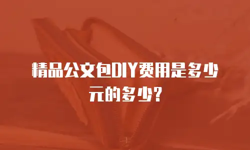 精品公文包DIY费用是多少元的多少？