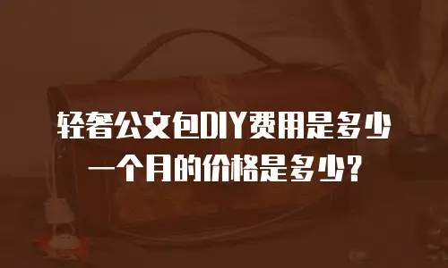 轻奢公文包DIY费用是多少一个月的价格是多少？