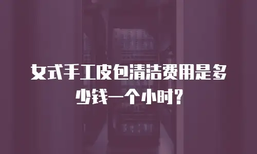 女式手工皮包清洁费用是多少钱一个小时？