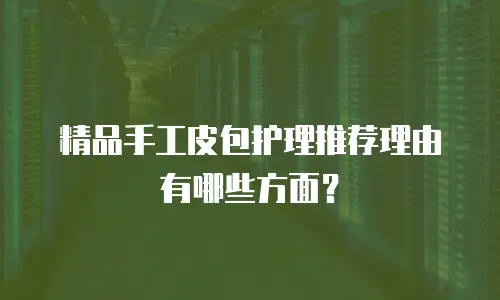 精品手工皮包护理推荐理由有哪些方面？